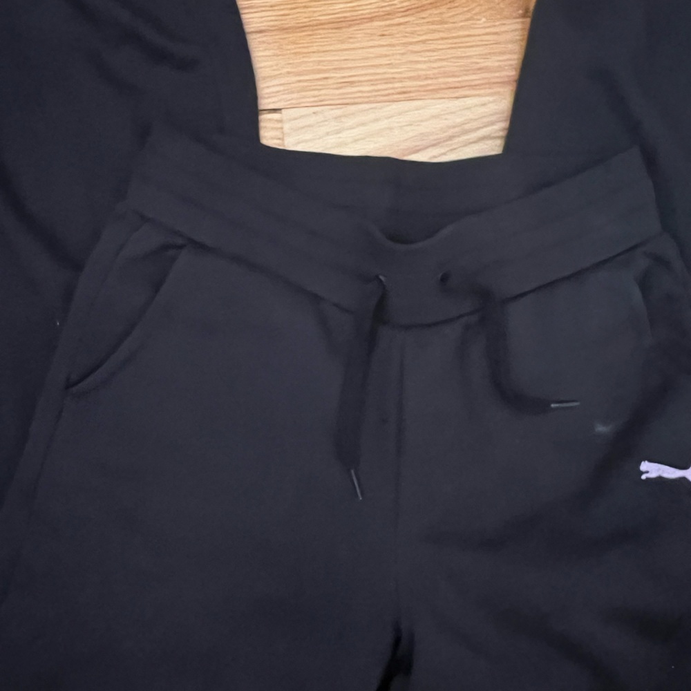 Puma Black Sweatpants Soft Matte Finish
